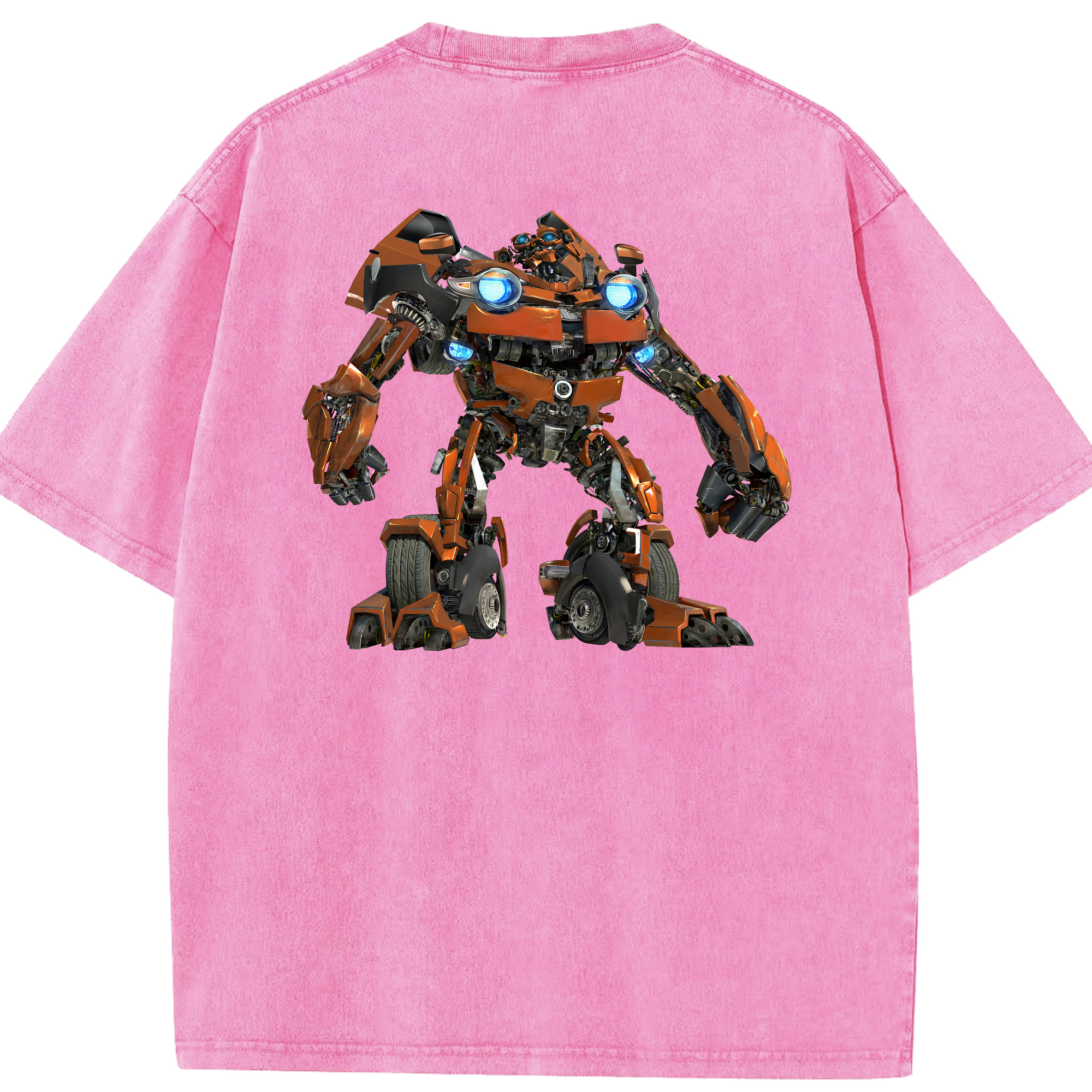 Transformers トランスフォーマー 綿100% ヴィンテージ風 半袖Tシャツ（背面プリント）